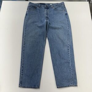 Vintage 1997 Levi's 550 Jeans Relaxed Fit Blue Denim USA Made 40x30 Baggy